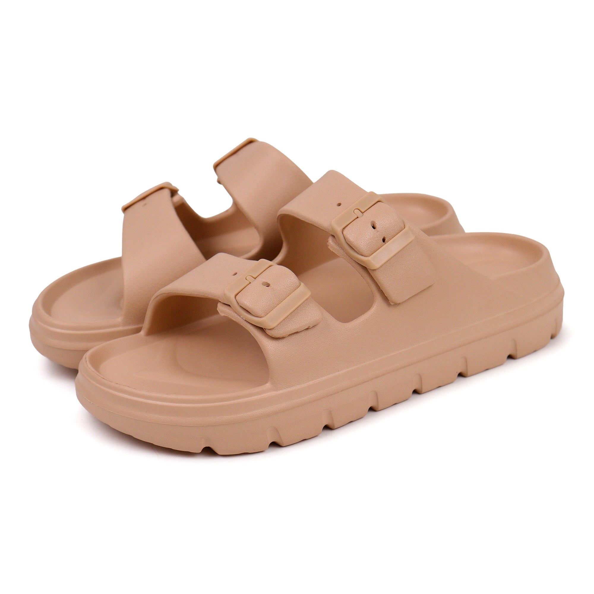 RIMAL Double Strap Memory Foam Slides | حذاء رمال المريح